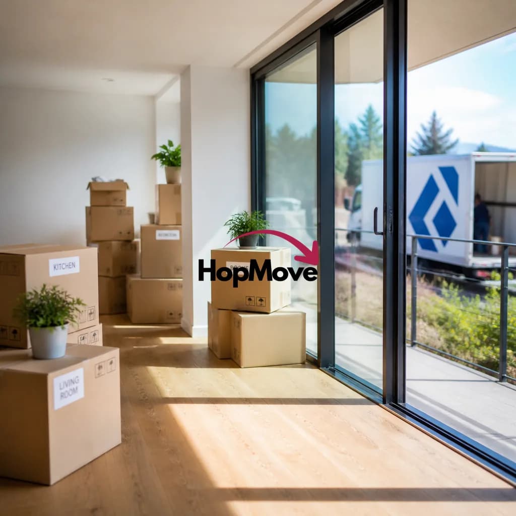Déménagement villa à Bellevue avec HopMove