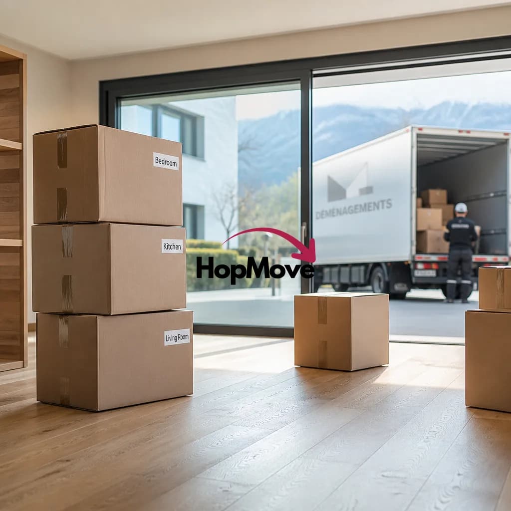Déménagement hivernal à Meinier avec HopMove