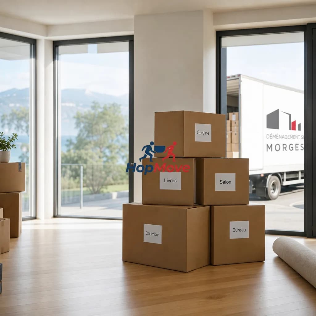 Servicios de mudanza profesionales en Morges, Suiza.
