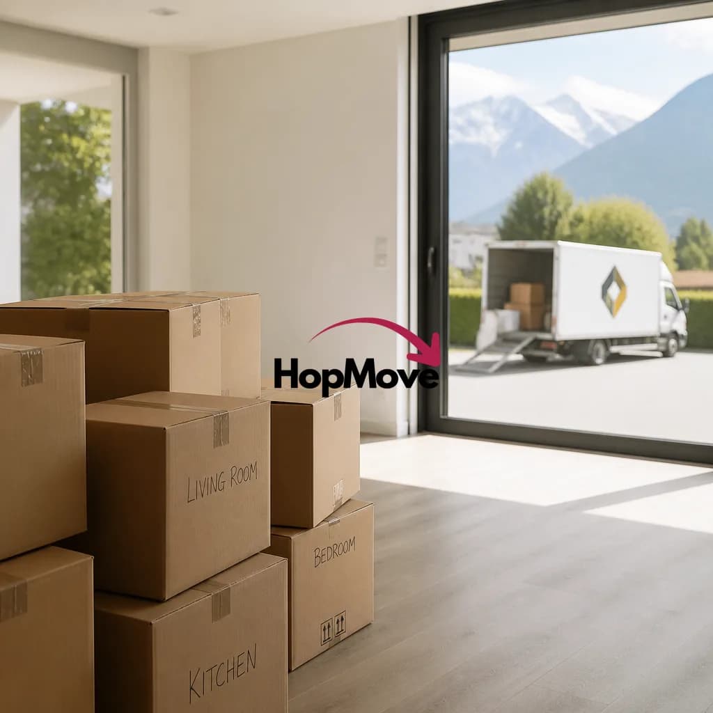 Déménagement de bureaux à Pregny-Chambésy avec HopMove.
